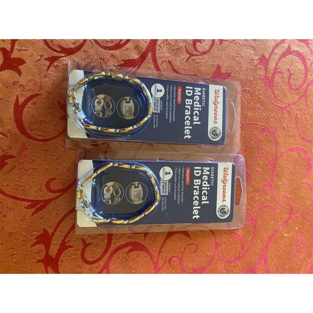 Walgreens Medical ID Bracelet Gold Customizable Alert System